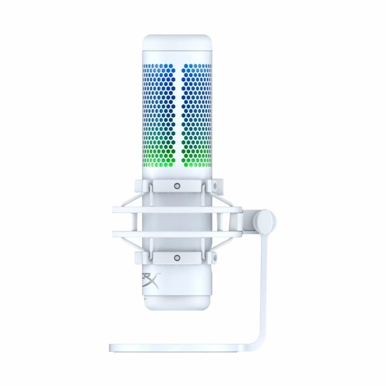 Microfono Gaming HyperX QuadCast S RGB Blanco