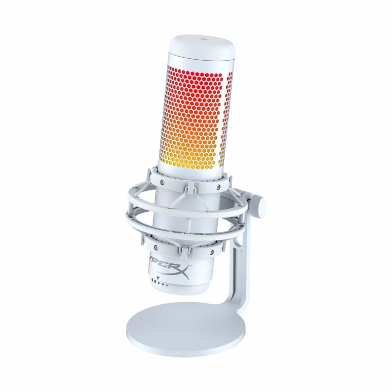 Microfono Gaming HyperX QuadCast S RGB Blanco
