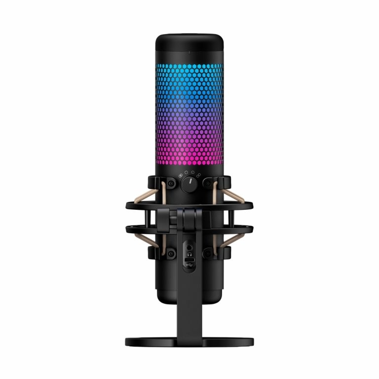 Microfono Gaming HyperX QuadCast S RGB Negro