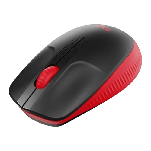 Mouse Logitech M190 Inalámbrico USB 1000 DPI Negro/Rojo