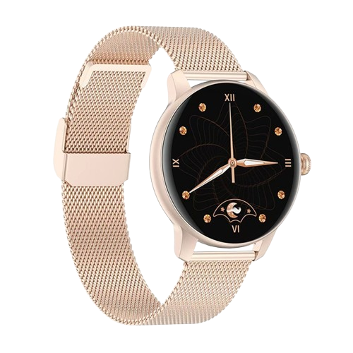 SmartWatch Molvu F6 Gold Rose Inox