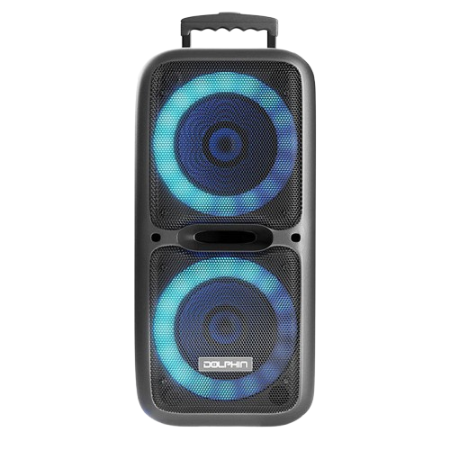 Bocina Bluetooth 3600W Dolphin SP 2120RBT Party Speaker Dual 12 Color Negro 