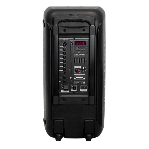 Bocina Bluetooth 3400W Dolphin SP 2100RBT Party Speaker Dual 10 Color Negro  