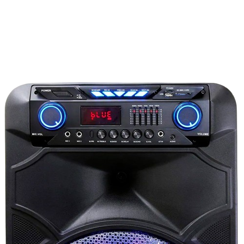 Bocina Bluetooth 3100W Dolphin SP 1500RBT Party Speaker 15 Color Negro 