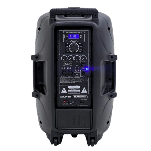 Bocina Dolphin SPX 2115 Elite pro 15 Bluetooth con microfono 80 RMS Color Negro