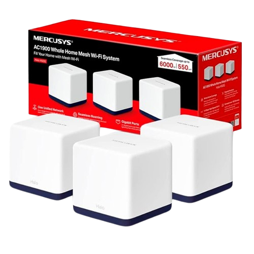 Sistema Mesh Wi-Fi 5 Mercusys Halo H50G Doble Banda 3pack