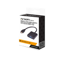 Adaptador HDMI a VGA Argom  Macho-Hembra Negro