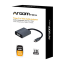 Adaptador USB-C a VGA Argom ARG-CB-0043 Macho-Hembra Gris