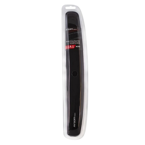 Almohadilla de Reposamuñecas Argom Gel 360 Antideslizante Negro