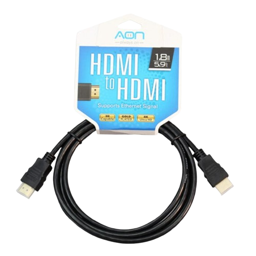 Cable HDMI AON AO-CB-1101 4K 1.8 Metros Macho-Macho