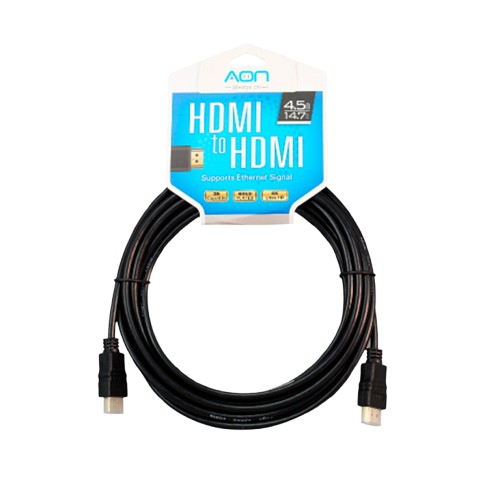 Cable HDMI AON AO-CB-1103 4K 4.5 Metros Macho-Macho Negro