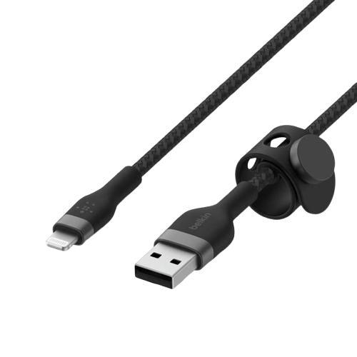 Cable USB a Lightning Belkin BoostCharge Pro Flex 1 Metro Negro
