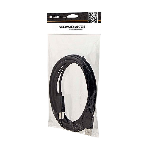 Cable USB para Impresora Argom  3 Metros Negro