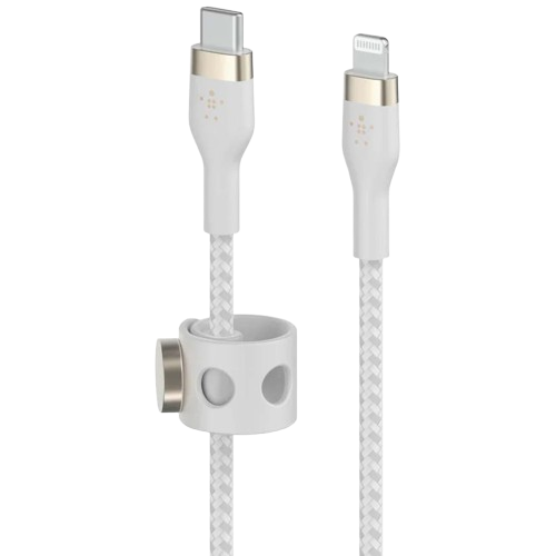 Cable USB-C a Lightning Belkin BoostCharge Pro Flex 3 Metro Blanco 