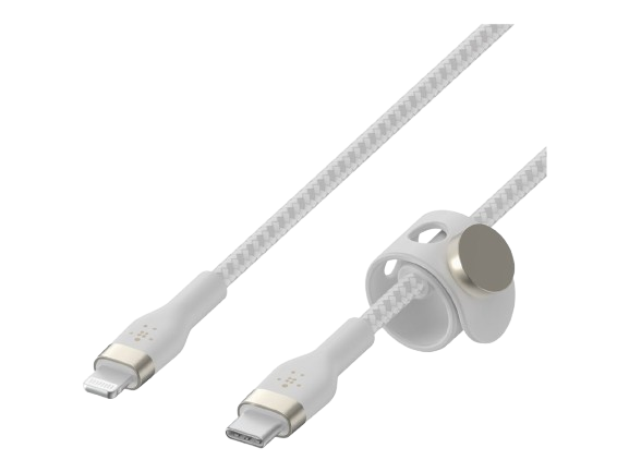 Cable USB-C a Lightning Belkin BoostCharge Pro Flex 3 Metro Blanco 