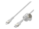 Cable USB-C a Lightning Belkin BoostCharge Pro Flex 3 Metro Blanco 