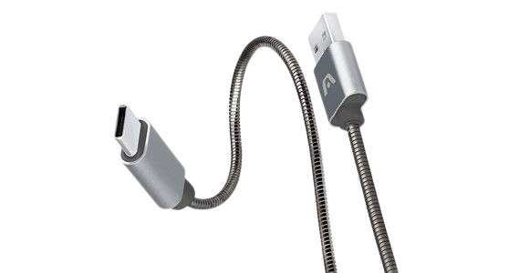 Cable USB-C a USB Argom ARG-CB-0028GR 1 Metro Trenzado Metalizado