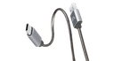 Cable USB-C a USB Argom ARG-CB-0028GR 1 Metro Trenzado Metalizado