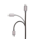 Cable USB-C a USB Argom ARG-CB-0028GR 1 Metro Trenzado Metalizado