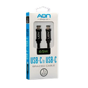 Cable USB-C a USB-C AON AO-CB-5014 1 Metro Negro 5Gbps 65W