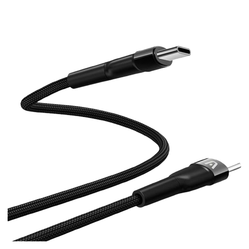 Cable USB-C a USB-C Argom ARG-CB-0048BK Carga Rápida 3 Metros Trenzado Negro