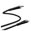 Cable USB-C a USB-C Argom ARG-CB-0048BK Carga Rápida 3 Metros Trenzado Negro