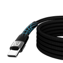 Cable USB-C a USB-C Argom ARG-CB-0049BK 1.8 Metros Trenzado Negro
