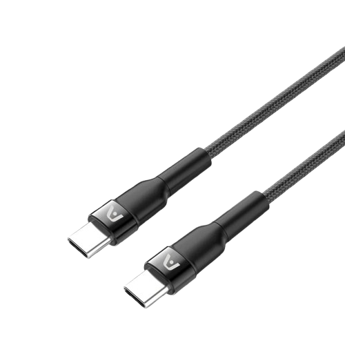 Cable USB-C a USB-C Argom ARG-CB-0049BK 1.8 Metros Trenzado Negro