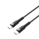 Cable USB-C a USB-C Argom ARG-CB-0049BK 1.8 Metros Trenzado Negro