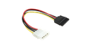 Cable de Poder Molex a SATA Agiler 15 Centímetros