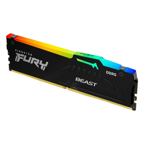 Memoria DDR5 DIMM 8GB Kingston Fury BEAST RGB 4800Mhz Disipador Integrado