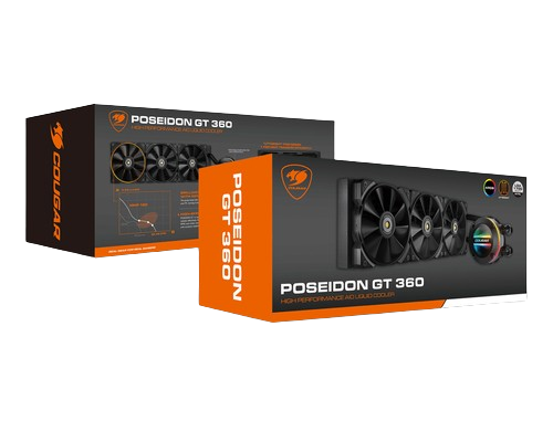Enfriador Líquido 360mm Cougar Poseidon GT ARGB Negro