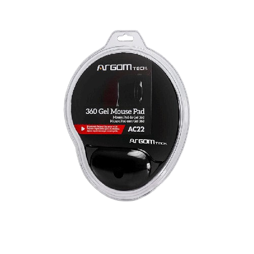 Mousepad Argom  Gel 360 Negro