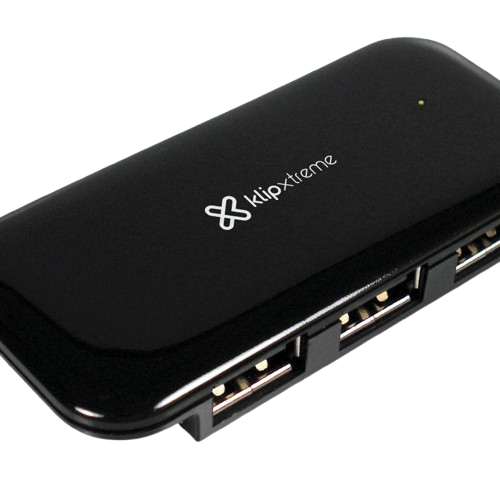 Hub Klip Xtreme  4 Puertos USB 2.0 Negro