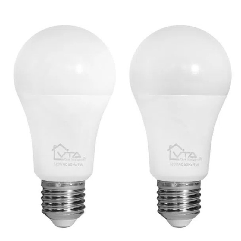 Bombilla LED Inteligente VTA+ Alva E27 RGB 120VAC Smart Home Wi-Fi 2pc