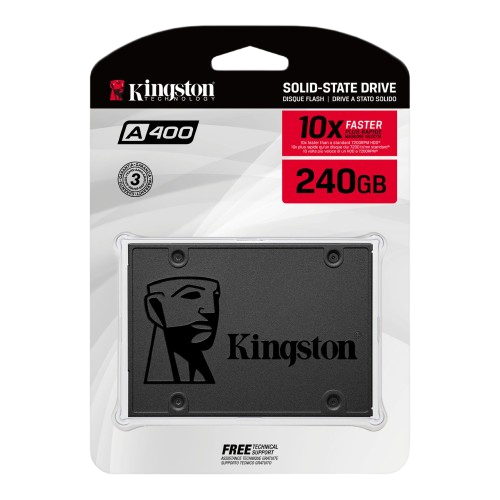 Unidad SSD 2.5" 240GB Kignston  A400 