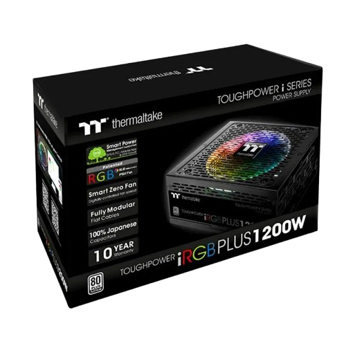 Fuente de poder Thermaltake Toughpowr iRGB PLUS platinum 1200W