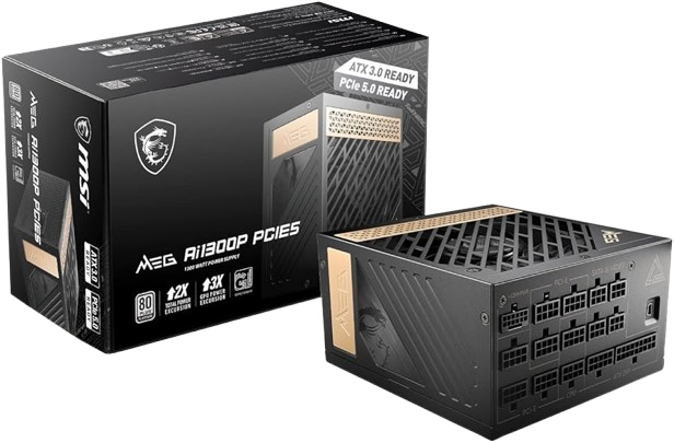 Fuente de Poder MSI MEG AI1300P 1300W 80 PLUS Plantinum 