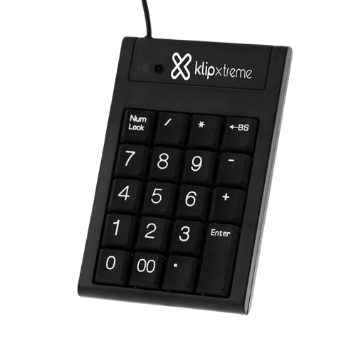 Teclado numérico alámbrico Klip Xtreme KNP-100 color negro