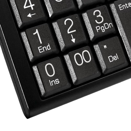 Teclado numérico alámbrico Klip Xtreme KNP-100 color negro
