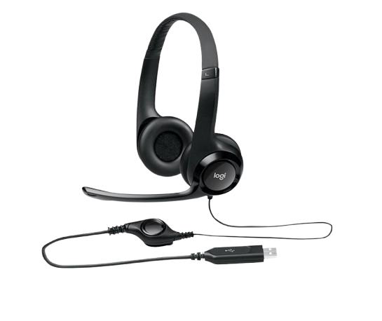 Headset Logitech H390 Audífonos con Micrófono Alambrico USB Negro