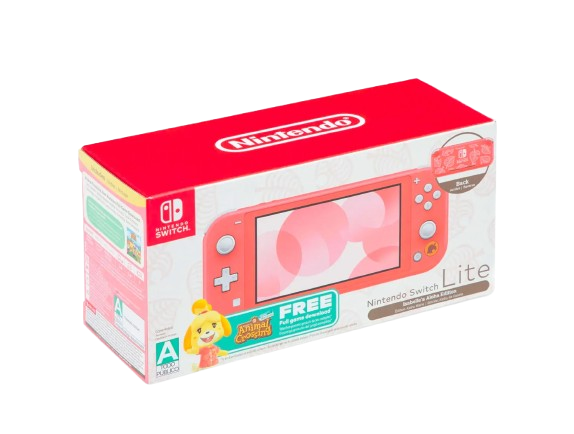  Nintendo  Switch Lite Animal  Crossing 4GB Coral 