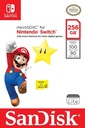Micro Secure Digital SDXC Sandisk 256GB Para Nintendo Switch Super Mario Star