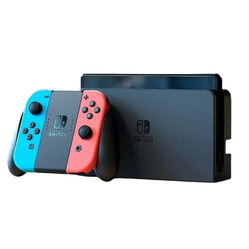 Consola Nintendo Switch Con Controles  Neon  Azul y Neon Rojo Oled