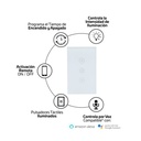 Interruptor Inteligente Sencillo VTA Touch IoT Dimerizable Smart Home Wi-Fi