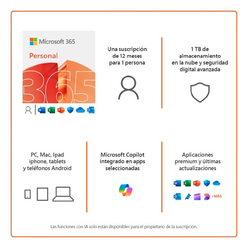 Licencia de Microsoft 365 Personal ESD 1 Año 