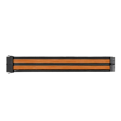 Extensión Sleeved Thermaltake TTMod en Naranja y Negro 