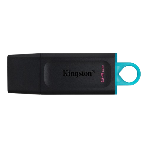 
Memoria USB Kingston 64GB DataTraveler Exodia 3.2 Negro