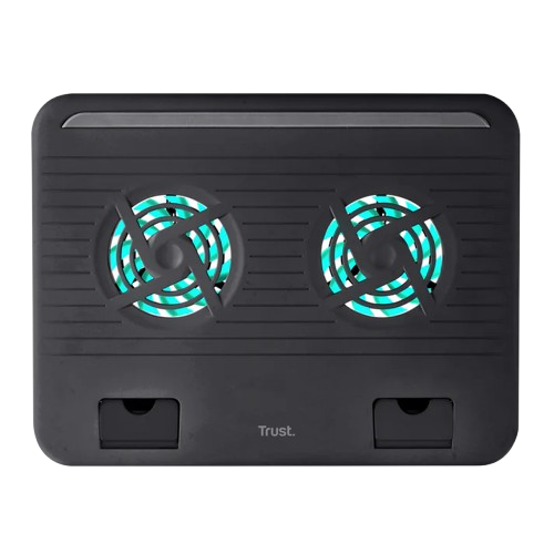 Trust Base de refrigeración con ventilador para portátil 16" Negro 2 Ventiladores