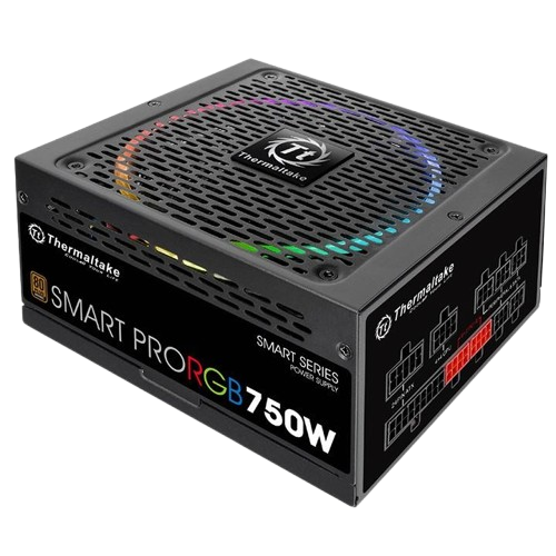 Fuente de poder Thermaltake 750w RGB 80 Plus Bronce